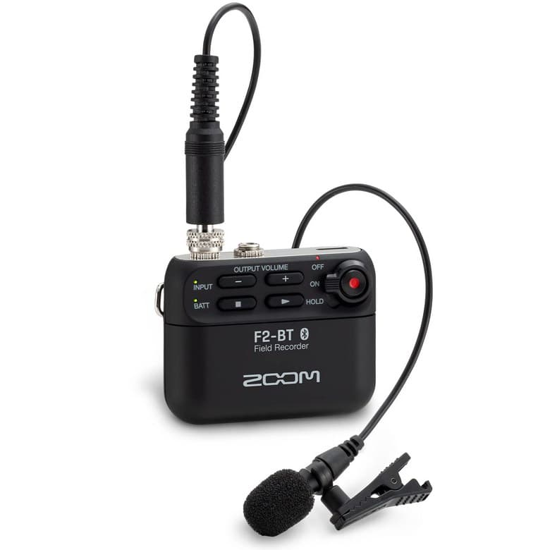 ZOOM F2-BTB 32bit 줌 필드 레코더 블랙 블랙 초소형 경량 웨어러블 레코더