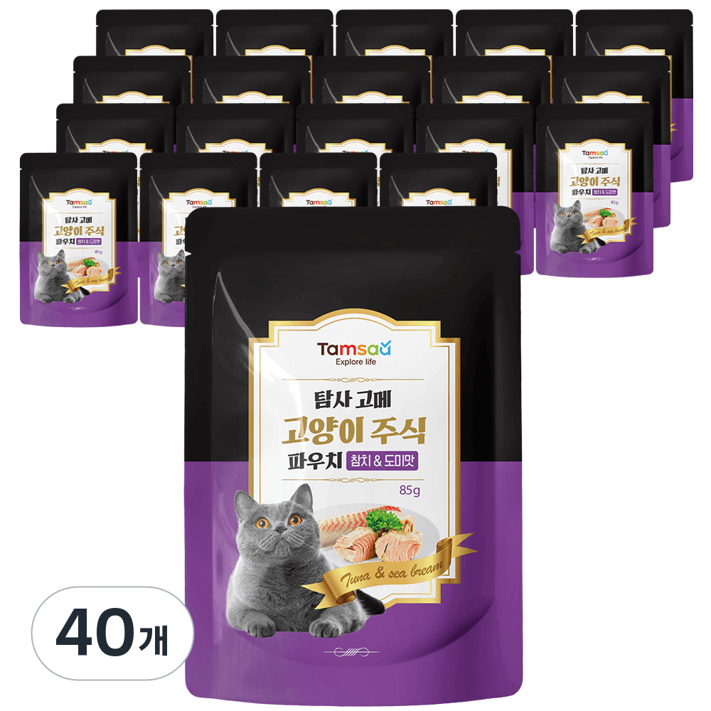 탐사 고양이 고메 주식 파우치